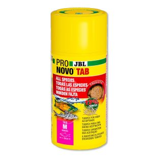 Bote de comida en pastillas JBL PRONOVO TAB 250 para todas las especies de peces ornamentales