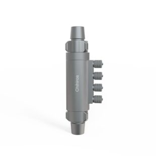 Vista lateral Chihiros Dosing Flow Adapter 12/16