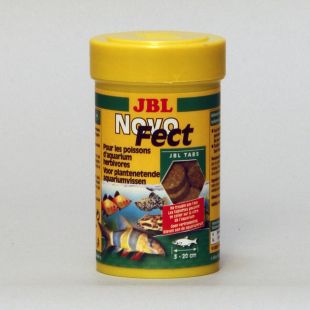 Comida en pastillas para peces herbívoros: JBL NovoFects 100 ml
