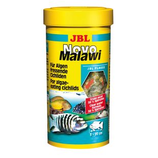 Comida en escamas para cíclidos vegetarianos: JBL NovoMalawi 250 ml