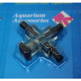 Regulador en t con doble salida para acuarios aire o agua