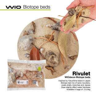 Rivulet Biotope Bed 5Kg, mezcla natural lecho de acuario para biotopo