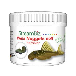 Pastillas para peces de fondo herbívoros StreamBiz Catfish Nuggets Soft Herbivore (90g)