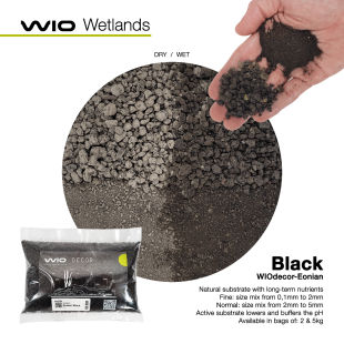 Eonian Black Fine Wetland (0,1–2mm) 5Kg acuario plantado sustrato fino negro