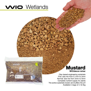 Sustrato Mustard Fine Wetland Artist (0,1-2mm) 2Kg para acuarios plantados