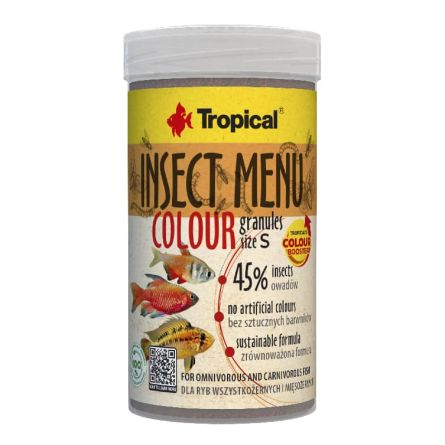 comida para peces de acuario tropicales Tropical Insect Menu Color granulado S de 100ml