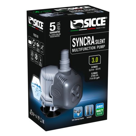 Bomba para acuario silenciosa Sicce Syncra 3.0 (2700 l/h)